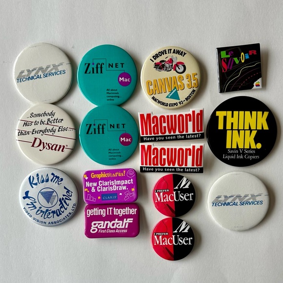 Vintage Tech 15 Button Pins or Pinbacks - Picture 2 of 5